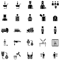 Human Trafficking Icon in Solid Style Perfect for Presentation and any Purpose