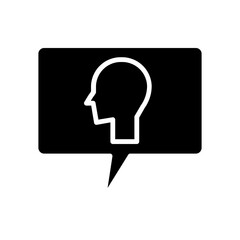 talking about hypnosis solid icon
