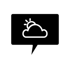  talking about the weather solid icon
