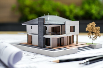 Elegant Model House Plan and Blueprint