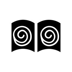 hypnosis book solid icon