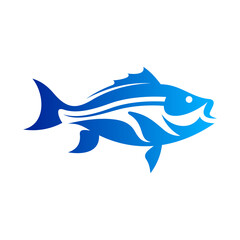 Fish Vector Logo Design Template
