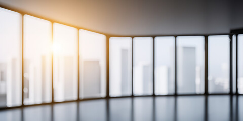 Blurred Background Of Empty Modern Office