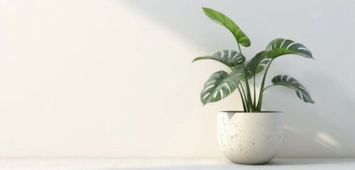 Artistic plant pot mockup with a handcrafted look, ideal for showcasing corporate logos and artisanal messages