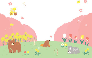 スプリングフェア　イラスト © perori