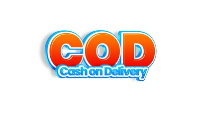 cash on delivery text effect
