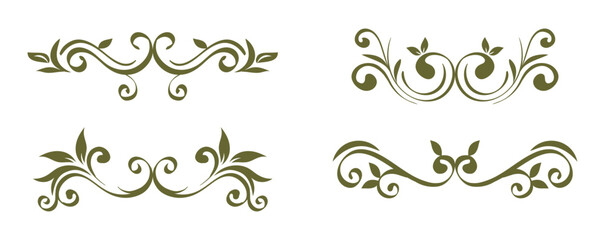 calligraphic border and divider decoration