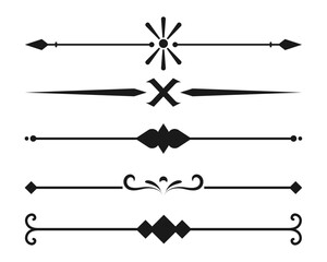 calligraphic border and divider decoration