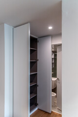 The cabinet in the corridor of renovated apartment