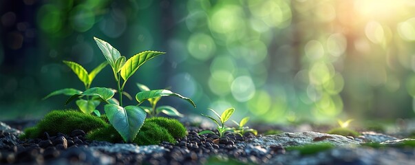 spring flowers in the forest