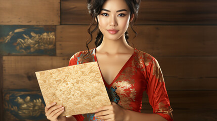 portrait of a female asian beauty 