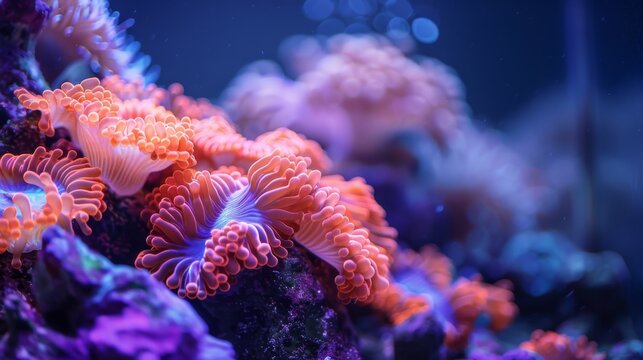 Coral reefs thriving through quantum computing solutions, underwater ecosystems saved