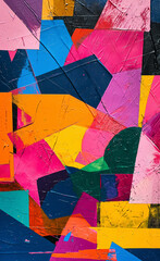 Vibrant Urban Graffiti Artwork with Abstract Colorful Lines and Patterns on a City Wall	