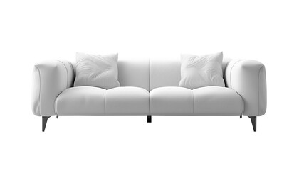 sofa white isolated on white