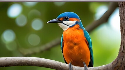 lilac roller on a branch