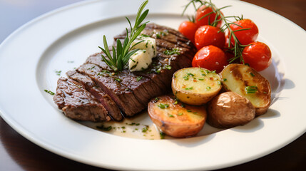 lamb chops with vegetables
