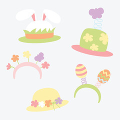 Easter funny hat in pastel
- 747051431