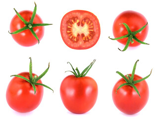 Tomatoes isolated on white background