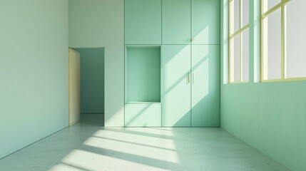 Fototapeta premium empty room with a window