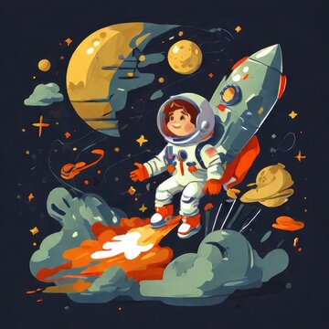 astronaut on the moon