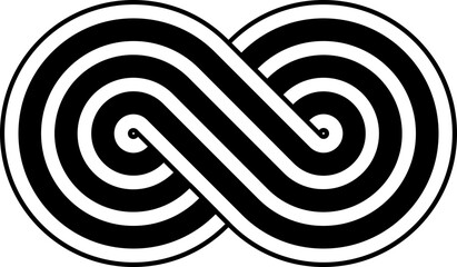 Infinity symbol icon, eternal, limitless, endless, life logo.
