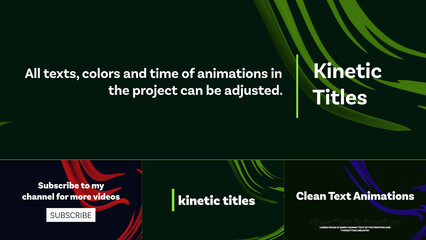 Clean Text Animations | 4 Different Styles | with Colorful Backgrounds