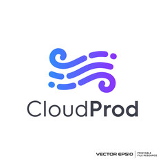 Abstract waves logo vector illustration