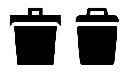 trash bin garbage icon