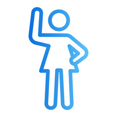 woman gradient icon