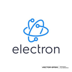 Abstract orbit galaxy logo vector illustration © mochiro