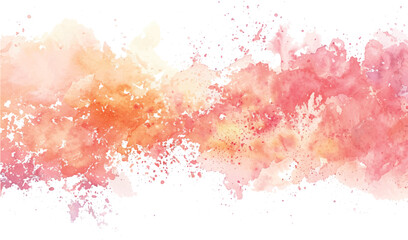 watercolor abstract isolated background peach, and pink colors