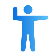 Fototapeta premium scared gradient icon