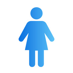 woman gradient icon