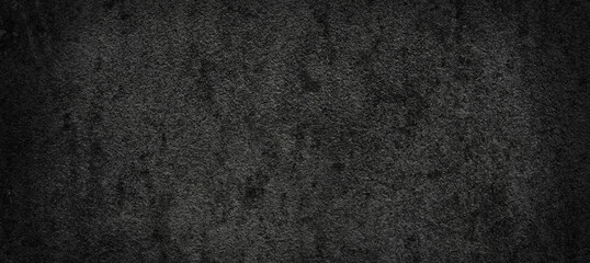 black concrete floor  wall texture, dark rough background, old background with black color.