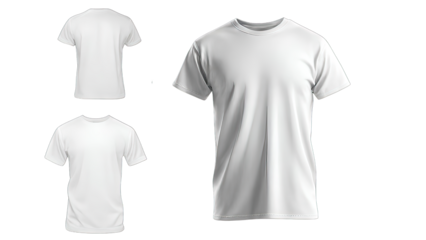 white tshirt for mockup isolated background