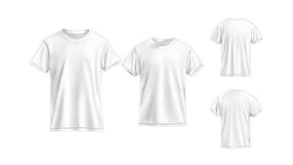 white tshirt for mockup isolated background