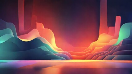 abstract gradient wave illustration