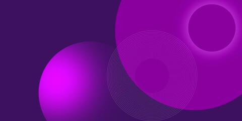 Futuristic bright colorful gradient background with blue and pink circle shape. Abstract dynamic light geometric space backdrop with dots and round form figure