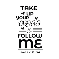 Christian typography design for Tattoo. The message of the Gospel of Jesus Christ. Bible lesson for kids or use as poster, card, flyer or T Shirt