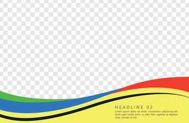 Multi-colored frame, template for writing text. Vector graphics. Abstract multicolored background.