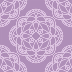 Seamless pattern with mandala ornament. The print is well suited for textiles, wallpaper and packaging.