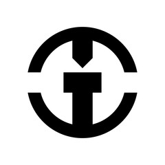 m w initial lettering monogram logo design