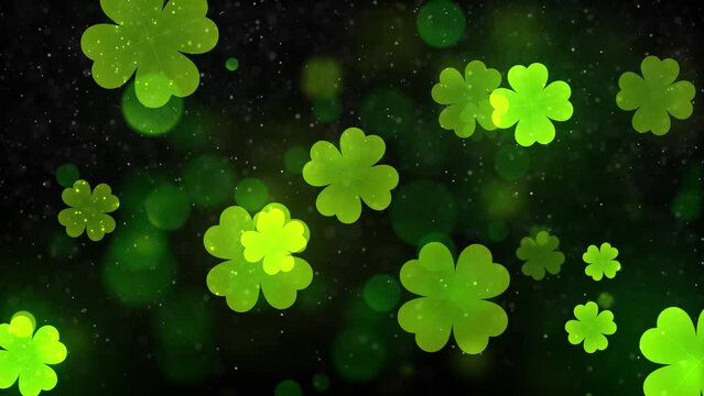 St Patrick's Day Background Animation with Seamless Loop
