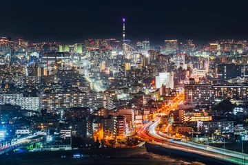 Papier Peint photo Lavable Tokyo 東京の都市夜景【東京都】　 Tokyo City Night View - Japan