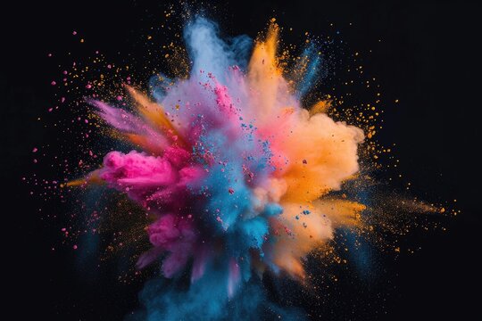 Colorful Paint Explosion