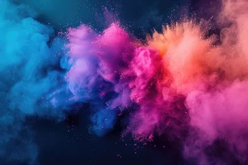 Keuken spatwand met foto Colorful Paint Explosion © shelbys