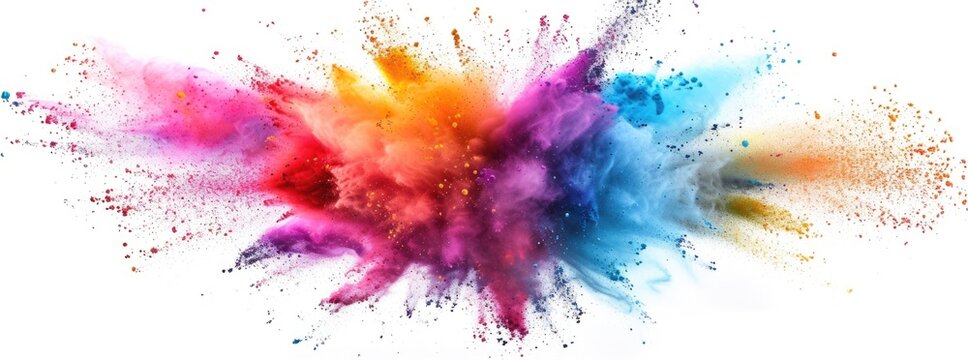 Colorful Paint Splattering