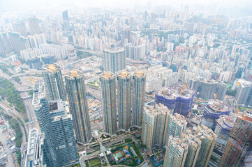 Fototapeta na wymiar 曇天の日の香港