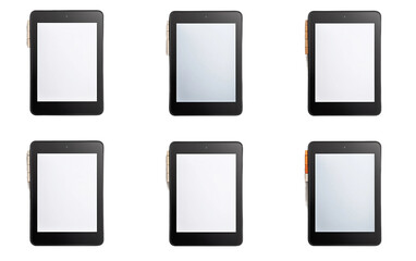 Obraz na płótnie Canvas Showcase of Ebook Reader Mockup with Authentic Hand Isolated on Transparent Background PNG.