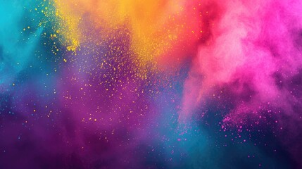 Colorful Paint Splatter Explosion - Dynamic and Vibrant